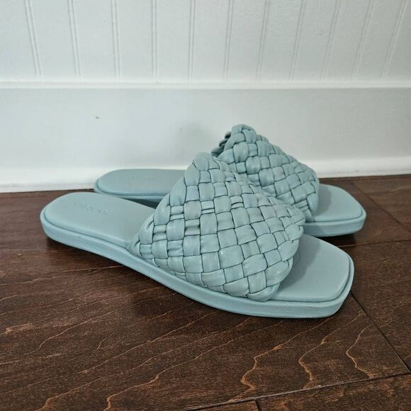 Flat Sandals Vince Rumi Woven Slide Sandals Vince Rumi Woven